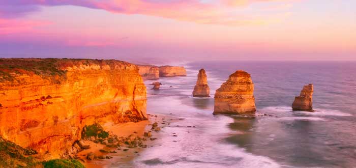 12 Apóstoles, un paisaje para ver salir el sol en la costa australiana