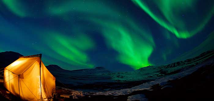 Aurora boreal en Alaska, Estados Unidos