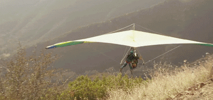 Deportes de aire extremos: Hang gliding o ala delta