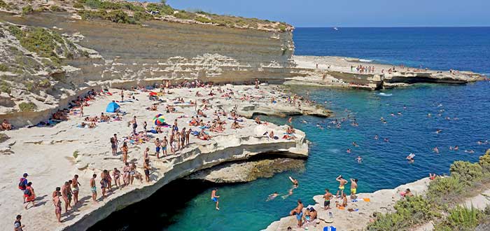 St. Peter's Pool, una experiencia diferente en la costa maltesa