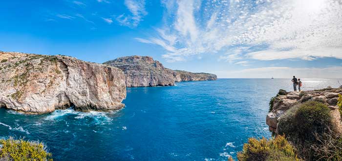 Acantilados de Dingli, uno de los paisajes de Malta más espectaculares 
