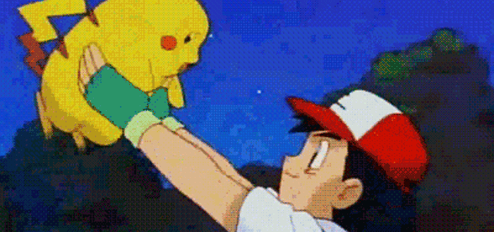 Aprender a soltar. Pokemón, Ash, Pikachu