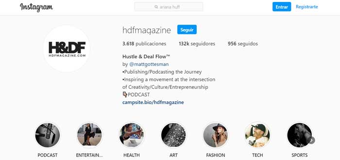 HDFMagazine | Cuentas de Instagram para emprendedores