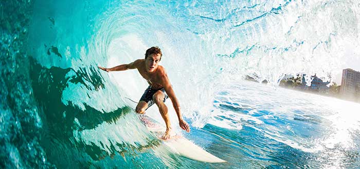 Sitios ideales para practicar surf